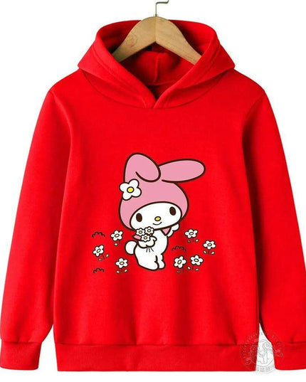 Adorable Sanrio Melody Girls' Cartoon Windbreaker for Spring and Autumn Fun