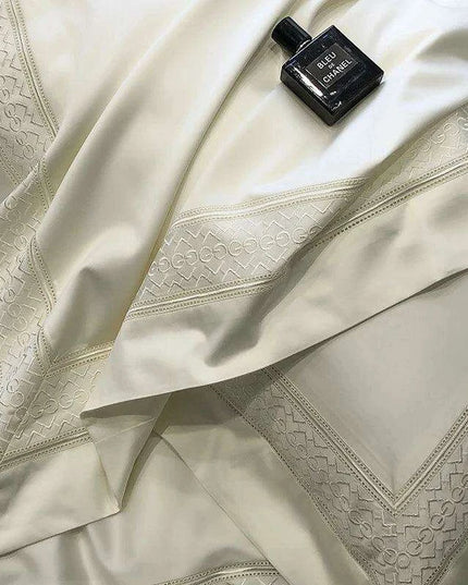 Opulent 1000TC Egyptian Cotton Embroidered Bedding Collection - King & Queen Sizes with Silken Soft Comfort