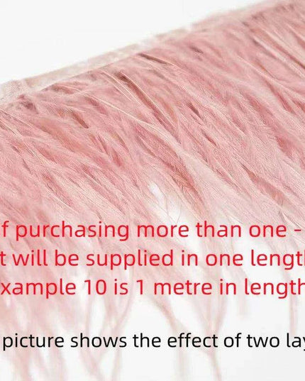 Luxe Ostrich Feather Trim for Exquisite Crafting and Design