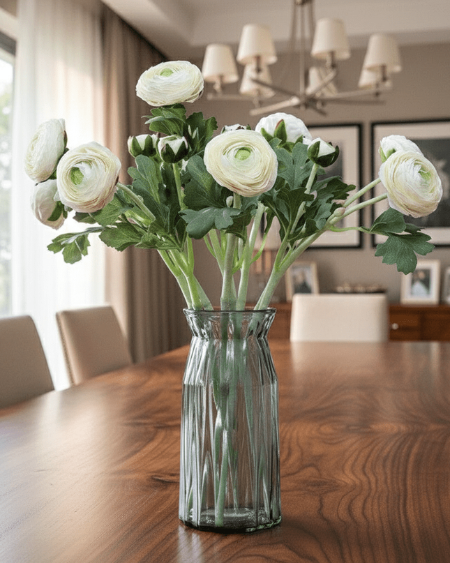 Elegant Peony Lotus Arrangement: Perfect Floral Accent for Home Decor and Celebrations