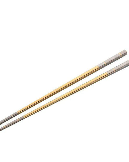 Eco-Friendly Reusable Stainless Steel Chopsticks for Asian Cuisine