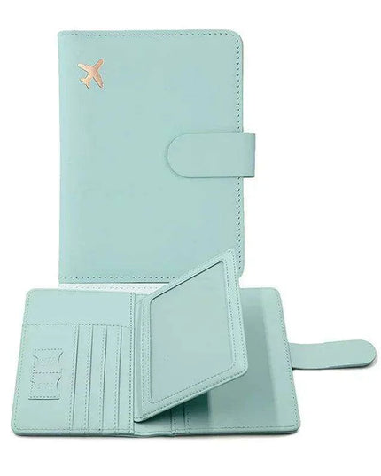 Stylish RFID-Blocking Passport Holder with Card Organizer for Travelers