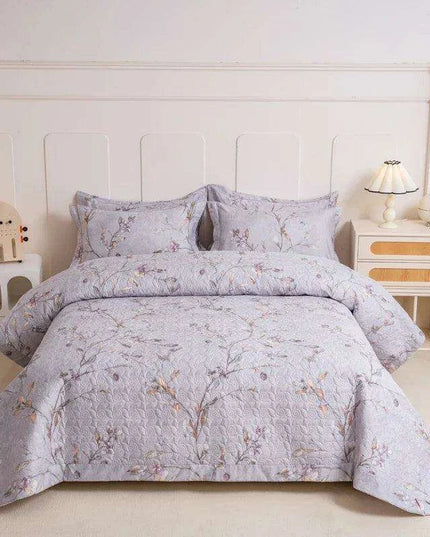 Chic 100% Cotton Plaid Coverlet Set for Double Beds - Multi-Functional Bedspread