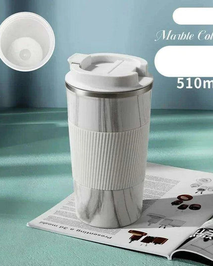 Sustainable 510ml Leakproof Ceramic Travel Mug with Insulation and Straw Hole