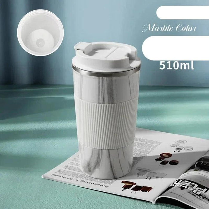 Sustainable 510ml Leakproof Ceramic Travel Mug with Insulation and Straw Hole