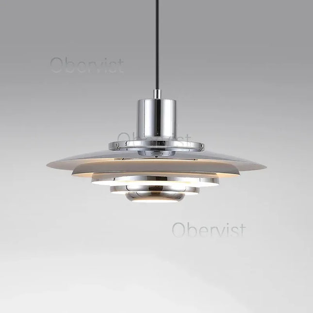 Minimalist LED Pendant Light — Nordic Metal Chandelier, E27, 38–47 cm