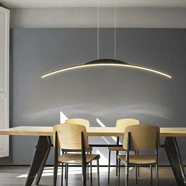 Contemporary Italian Adjustable Pendant Light - Customizable Lighting with Durable Aluminum and Flexible Silica Gel
