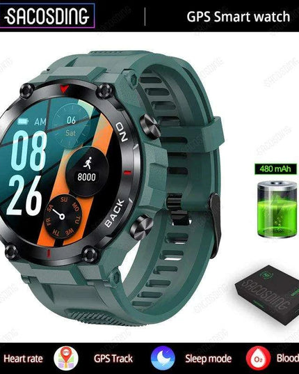Men's Advanced GPS Fitness Smartwatch with Heart Rate Monitoring and IP68 Waterproofing - Activity Tracker for Android & iOS