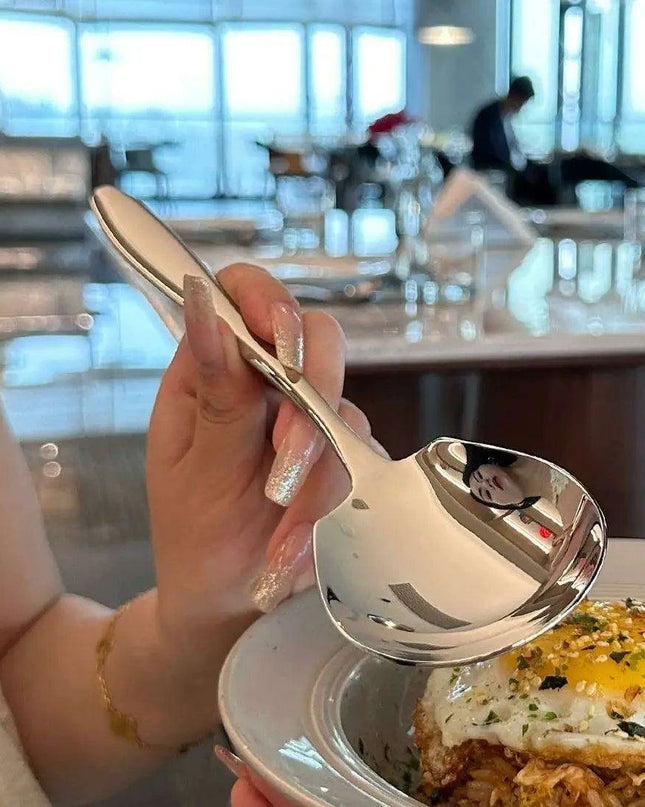 Elegant Stainless Steel Buffet and Kitchen Serving Spoon Set