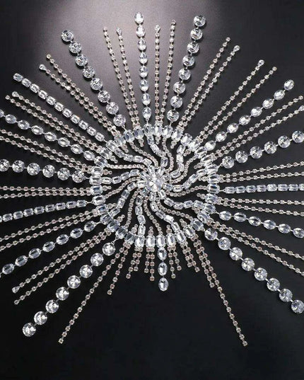 Sparkling Rhinestone Forehead Chain for Exquisite Events