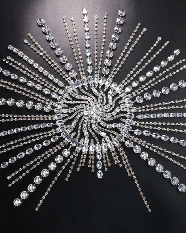 Sparkling Rhinestone Forehead Chain for Exquisite Events