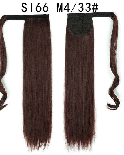 Elegant Length: 22-Inch Synthetic Hair Extensions for Instant Glamour