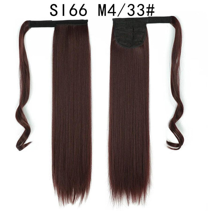 Elegant Length: 22-Inch Synthetic Hair Extensions for Instant Glamour