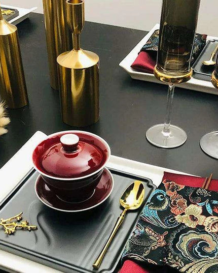 Luxury Botanical Porcelain Dining Set for Elegant Occasions