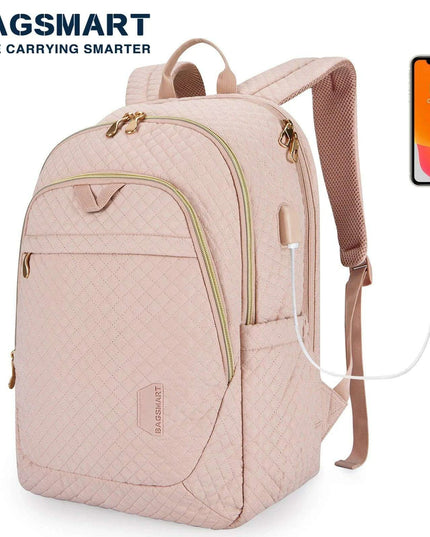 Sleek USB Charging Waterproof Backpack for Women - Perfect for Travel and Daily Use