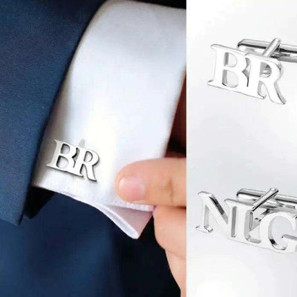 Personalized Stainless Steel Cufflinks for Men - Custom Engraved Elegance for Weddings and Gifts
