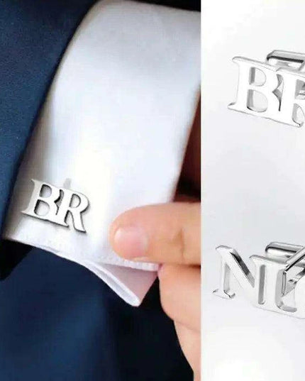 Personalized Stainless Steel Cufflinks for Men - Custom Engraved Elegance for Weddings and Gifts