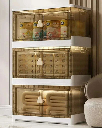 Clear Dual Access Stackable Storage Bins for Versatile Home Organization