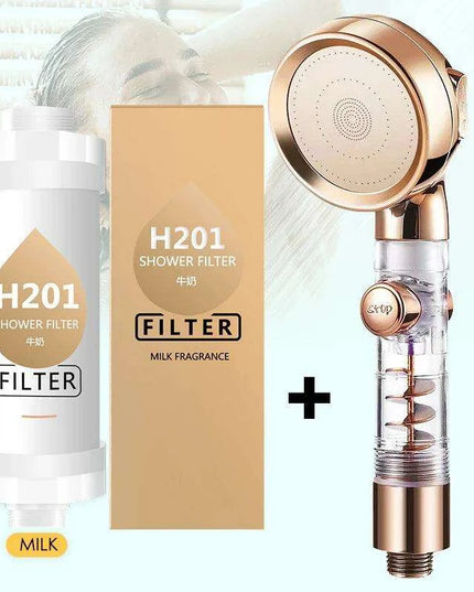 Vitamin C Infused Aromatherapy Spa Shower Head Filter for Hair and Skin Revitalization