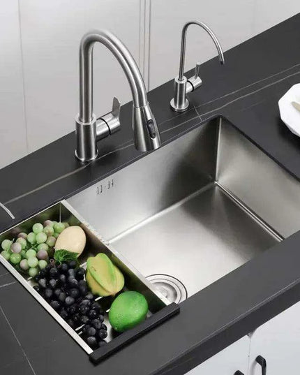 Premium 304 Stainless Steel Handmade Bar Sink Set with Rear Drain and Noise Reduction Features