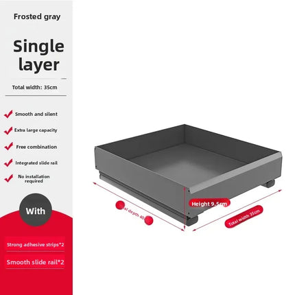 Single-Layer Pull-Out Cabinet Storage Tray