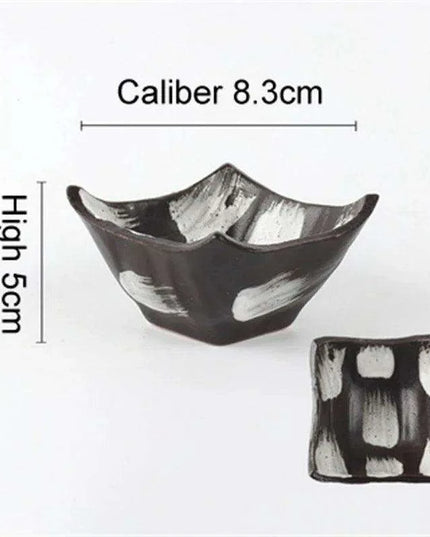 Chic Ceramic Soy Sauce Dipping Dish Set with Multi-Purpose Serving Tray