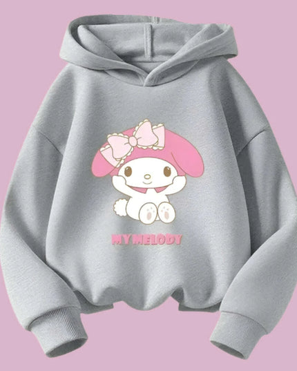 My Melody Graffiti Hoodie Outfit for Girls - Adorable Spring/Fall Sweatshirt Set