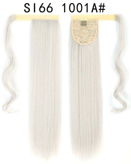 Elegant Length: 22-Inch Synthetic Hair Extensions for Instant Glamour