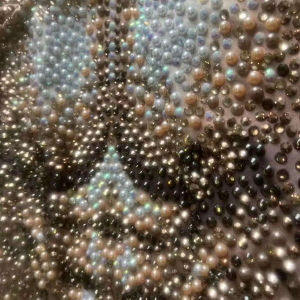 Glamorous Night Out: Men's Rhinestone and Pearl Jumpsuit for Unforgettable Style