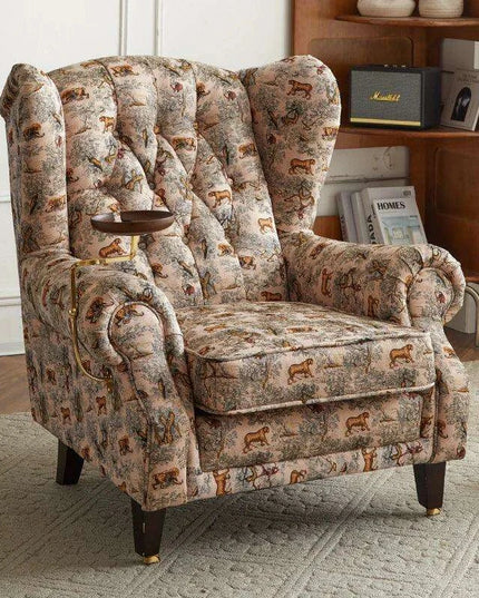 Elegant Leather Wingback Chair for Modern Living Areas