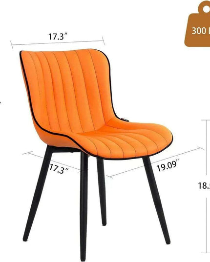Modern Orange Upholstered Dining Chairs Set: Transform Your Dining Experience