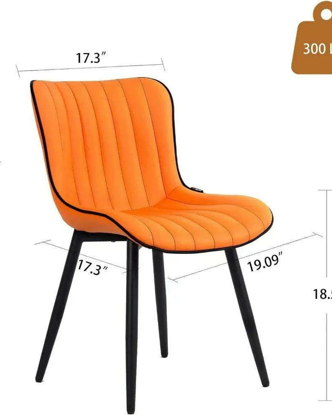 Modern Orange Upholstered Dining Chairs Set: Transform Your Dining Experience