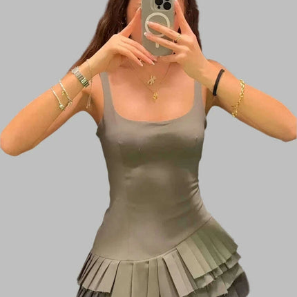 Women's Chic Summer Backless Mini Dress