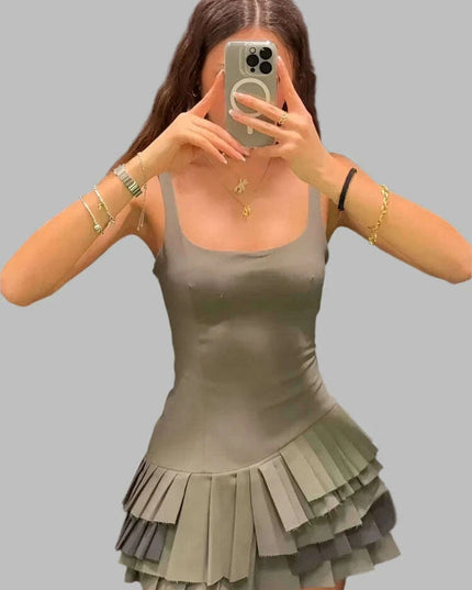 Women's Chic Summer Backless Mini Dress