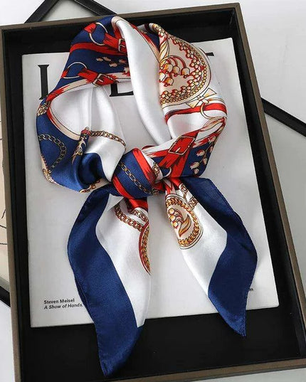 Chic Toddler Elegance: Luxurious 70x70cm Silk Scarf for Ages 6 Months to 4 Years