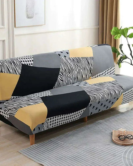 Svetanya Stylish Geometric Stretch Sofa Slipcover for Armrest-Free Chairs