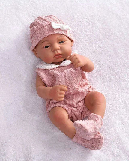 16-Inch Lifelike Reborn Baby Girl Doll - Realistic Full Vinyl Body with Outfit, Ideal for Gifts and Collectors
