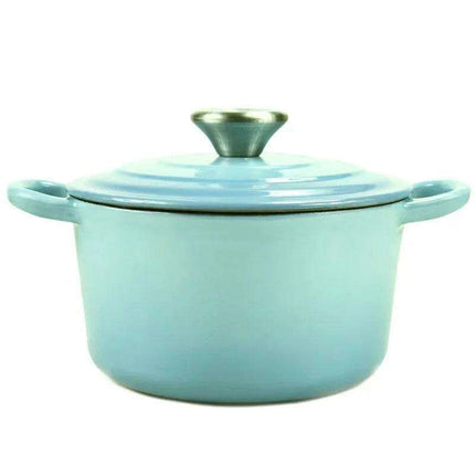 Premium Enamel-Coated Cast Iron Soup and Stew Cookware Set - Induction Compatible