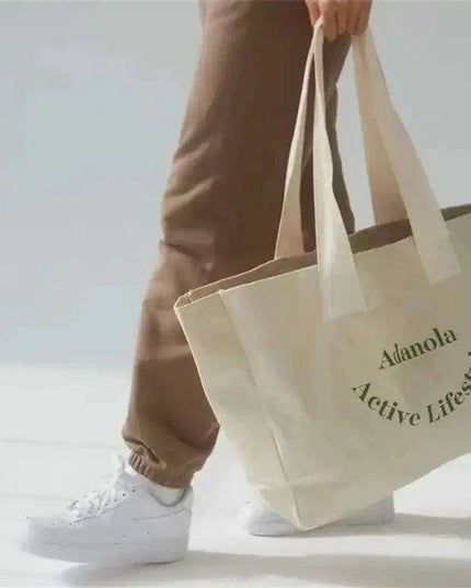 Customizable Luxury Cotton Tote Bag - Bulk Purchase Option