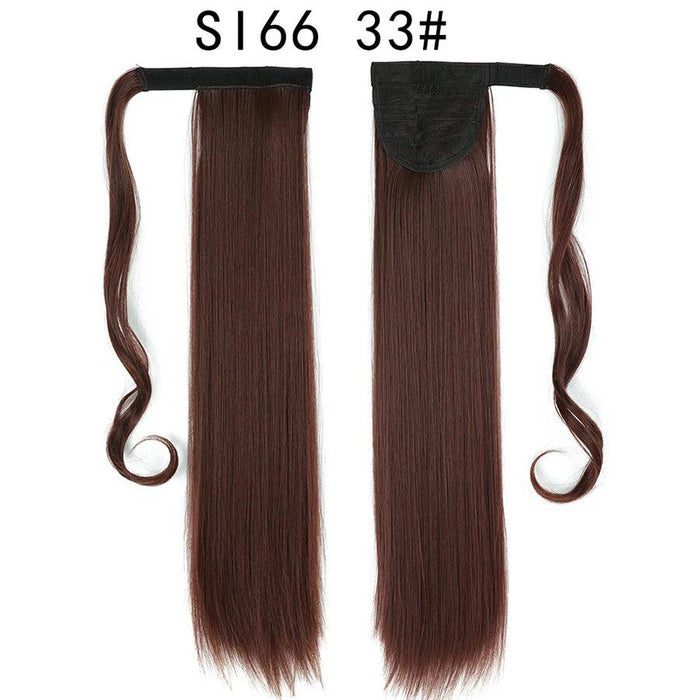 Elegant Length: 22-Inch Synthetic Hair Extensions for Instant Glamour