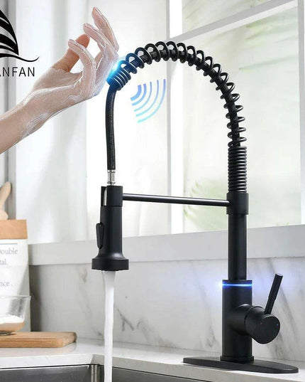 Smart Touch Sensor-Enabled Rotating Kitchen Faucet with Innovative Design