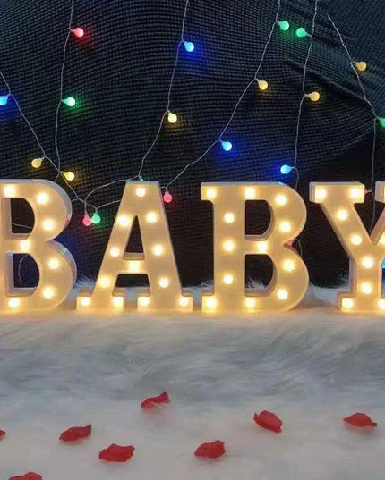 Personalized Illuminated Marquee Alphabet and Numeric Sign Set