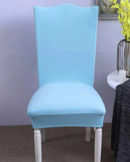 Elegant Nordic Dark Blue Stretch Chair Cover - Premium Spandex/Polyester for Events and Banquets