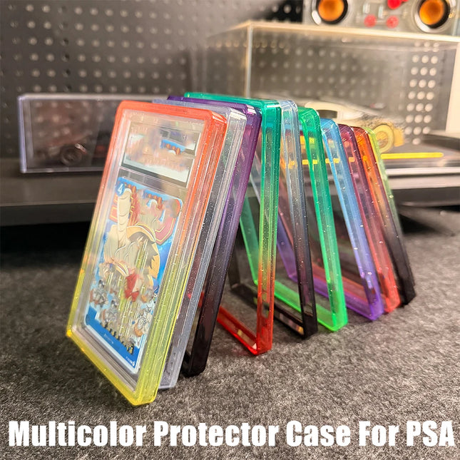 Hobby Monster Stackable TPU Slab Case for PSA CGC Graded Cards, Glitte