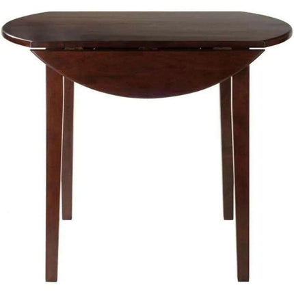 Stylish Walnut Expandable Drop Leaf Dining Set for Contemporary Homes