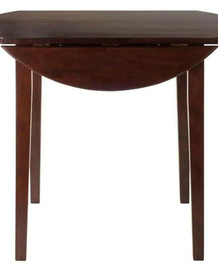 Stylish Walnut Expandable Drop Leaf Dining Set for Contemporary Homes