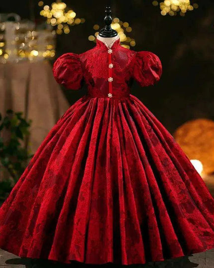 Elegant Girls' Evening Gown - Ideal for Birthdays, Baptisms, and Festive Occasions
