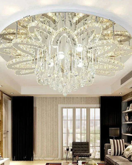Elegant RGB Dimmable Crystal Ceiling Light for Modern Homes