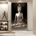 Buddha's Serene Aura: Personalized Canvas Artwork for Home and Office Interiors