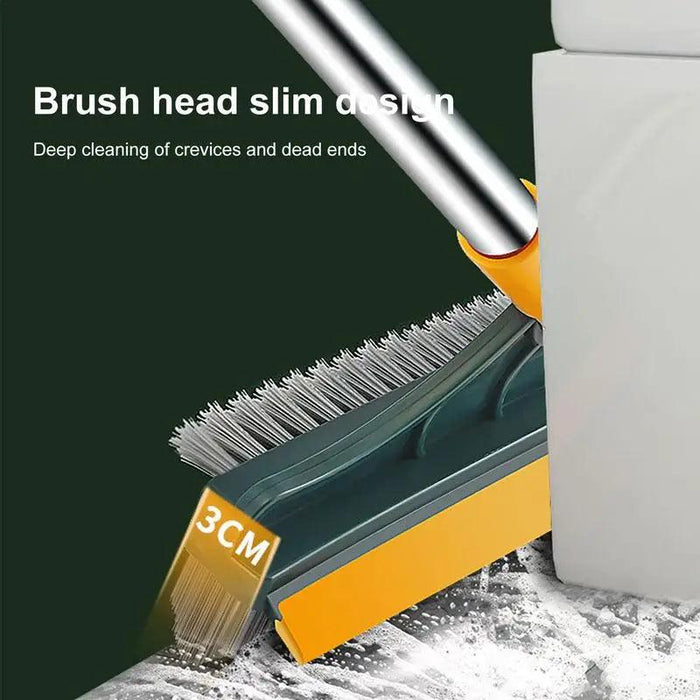 Versatile 3-in-1 V-Shaped Floor Scrub Brush with Adjustable Telescopic Handle for Superior Cleaning Performance